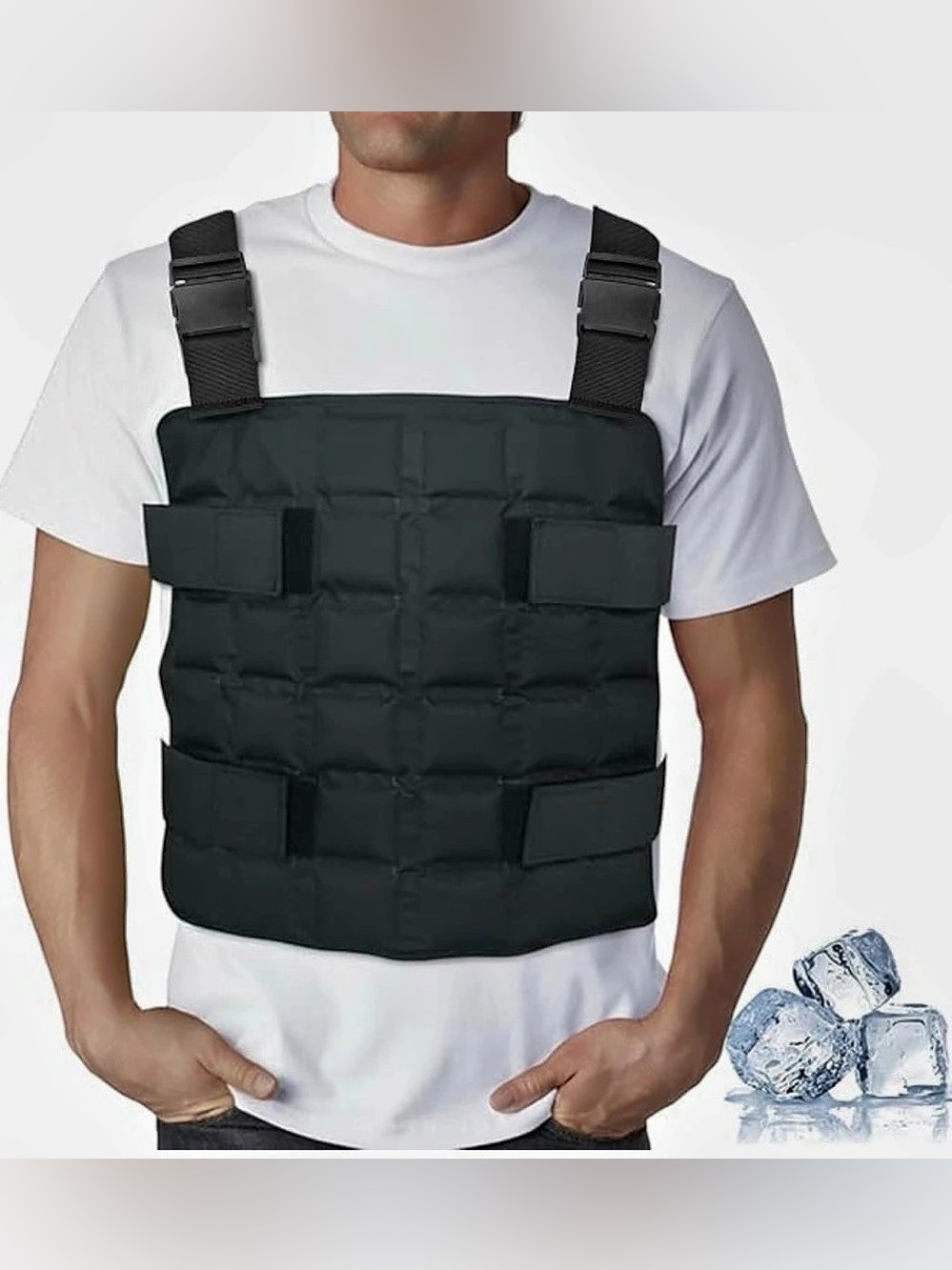 WORLD-BIO 72-Cell Ice Cooling Vest for Men & Women (PURPLE)